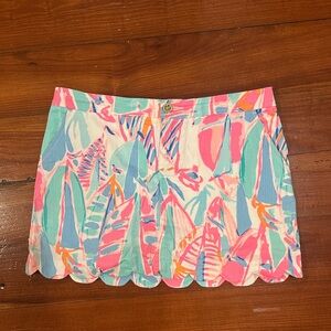 Lilly Pulitzer Scalloped Sailboat Skort